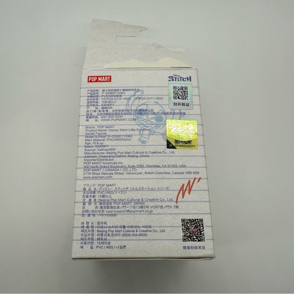 NWT Popmart Disney Stitch Little Emotions Series Confirmed Grin From Ear To Ear - Picture 6 of 6